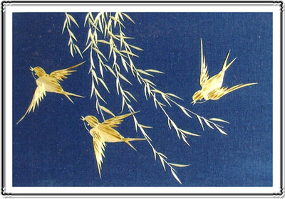 麥秸畫精品欣賞,化腐朽為神奇!